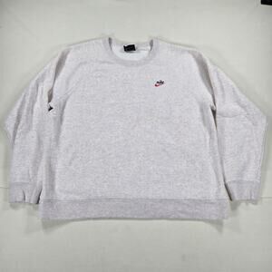 Nike Sportswear Heritage Crew Neck Long Sleeve Sweatshirt in Gray Men's‎ Size XL